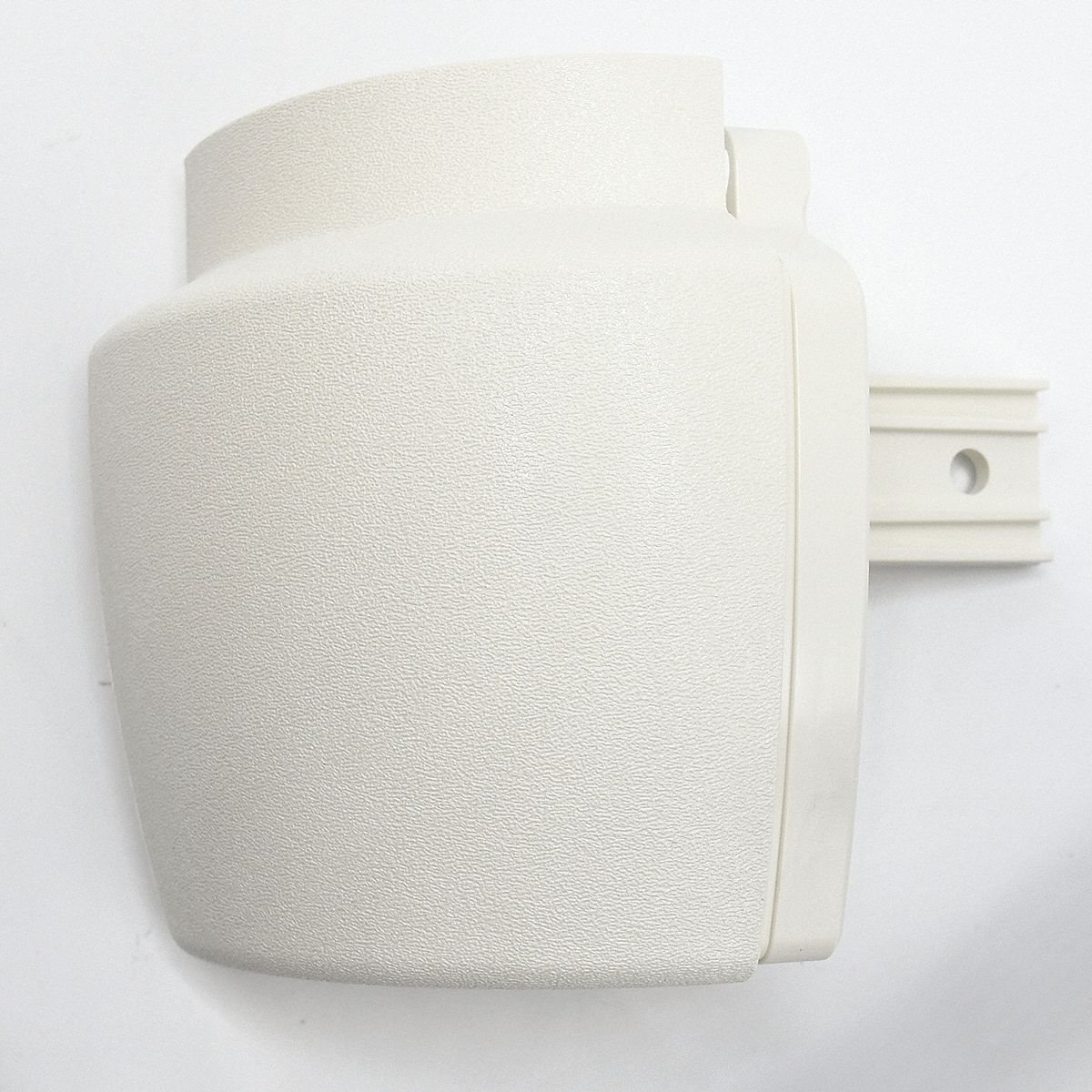 Handrail Return: PETG, Mission White, Not Ligature Resistant, HRB-20, 3 in Overall Lg