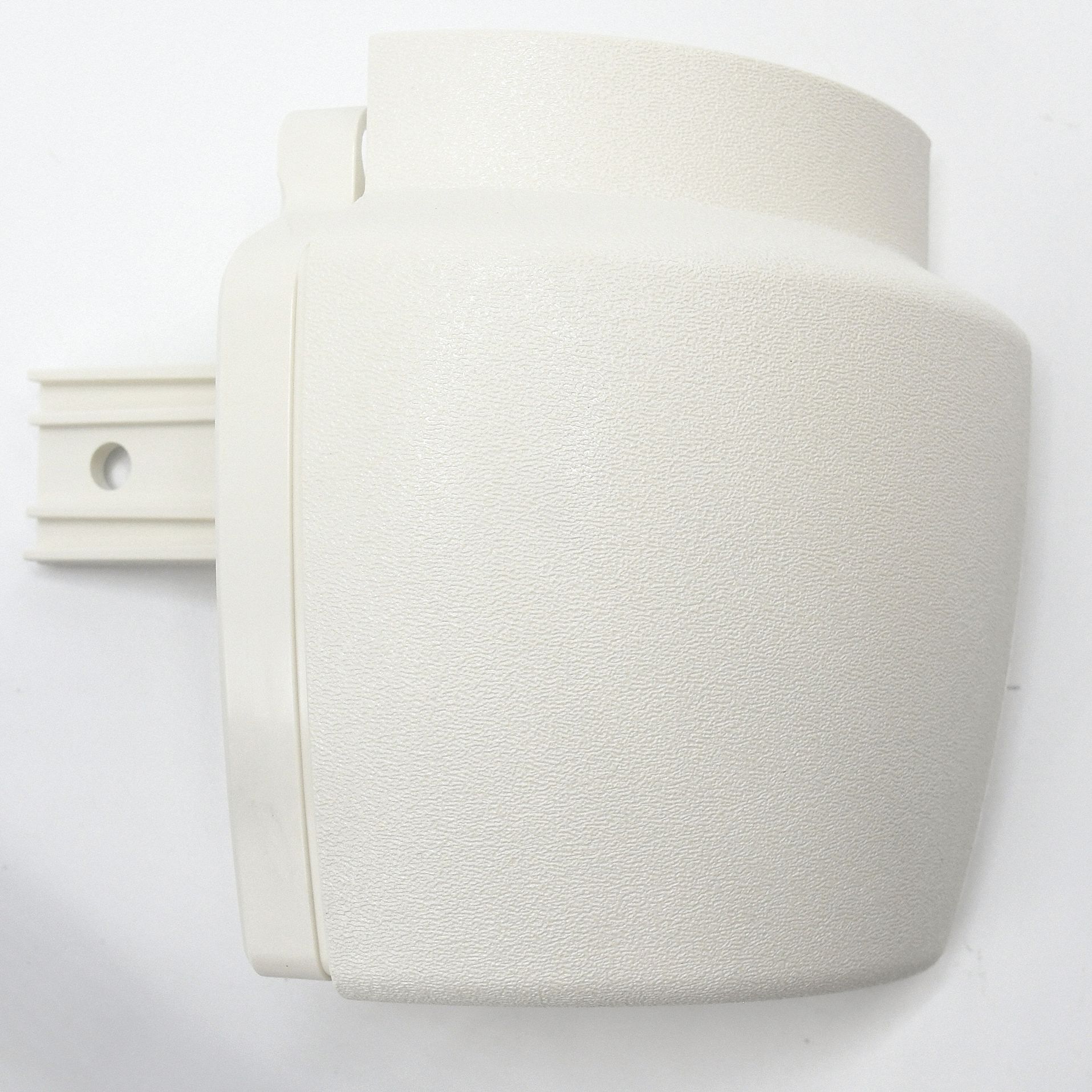 Handrail Return: PETG, Mission White, Not Ligature Resistant, HRB-20, 3 in Overall Lg