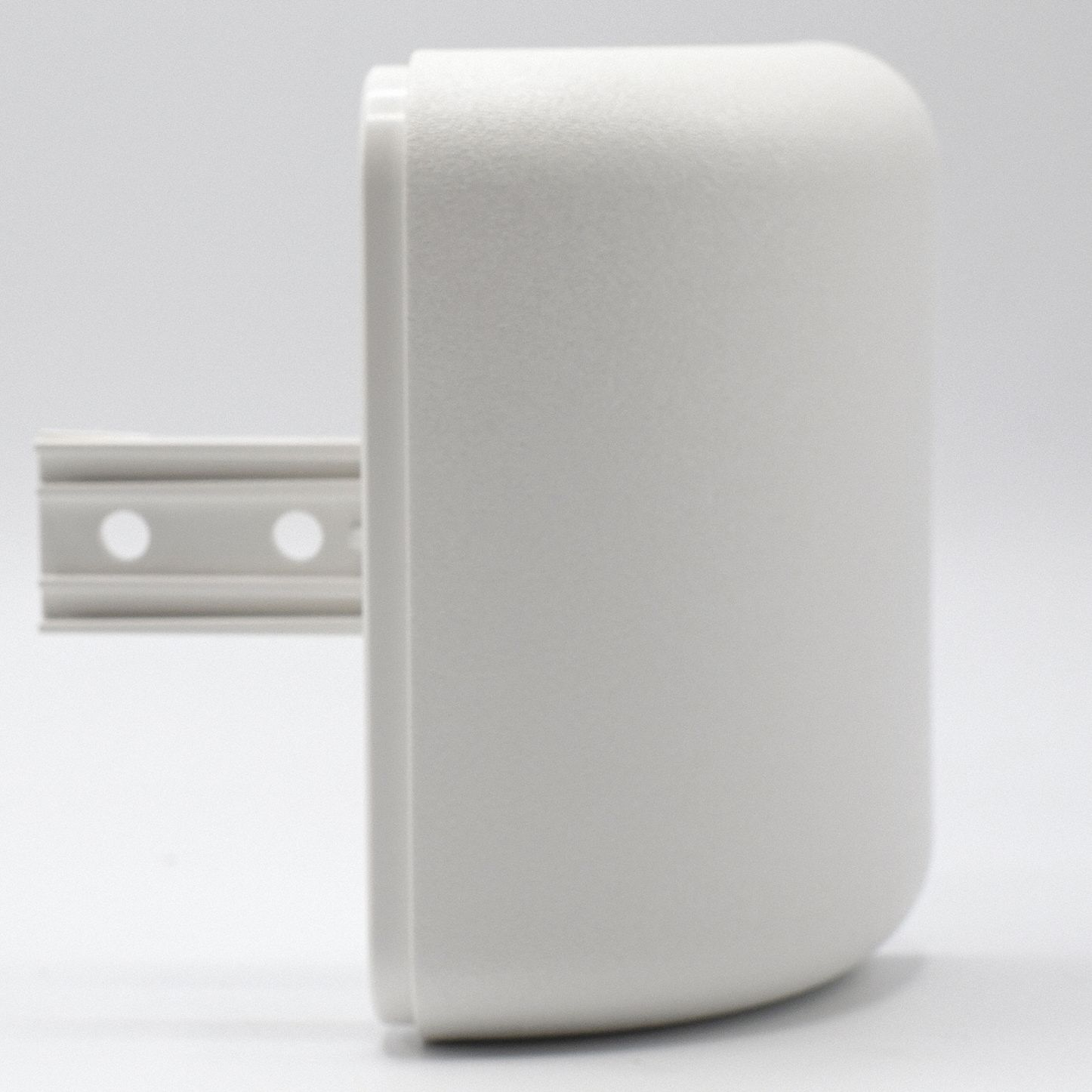 Handrail Return: PETG, White, Not Ligature Resistant, HRB-4C, 3 in Overall Lg