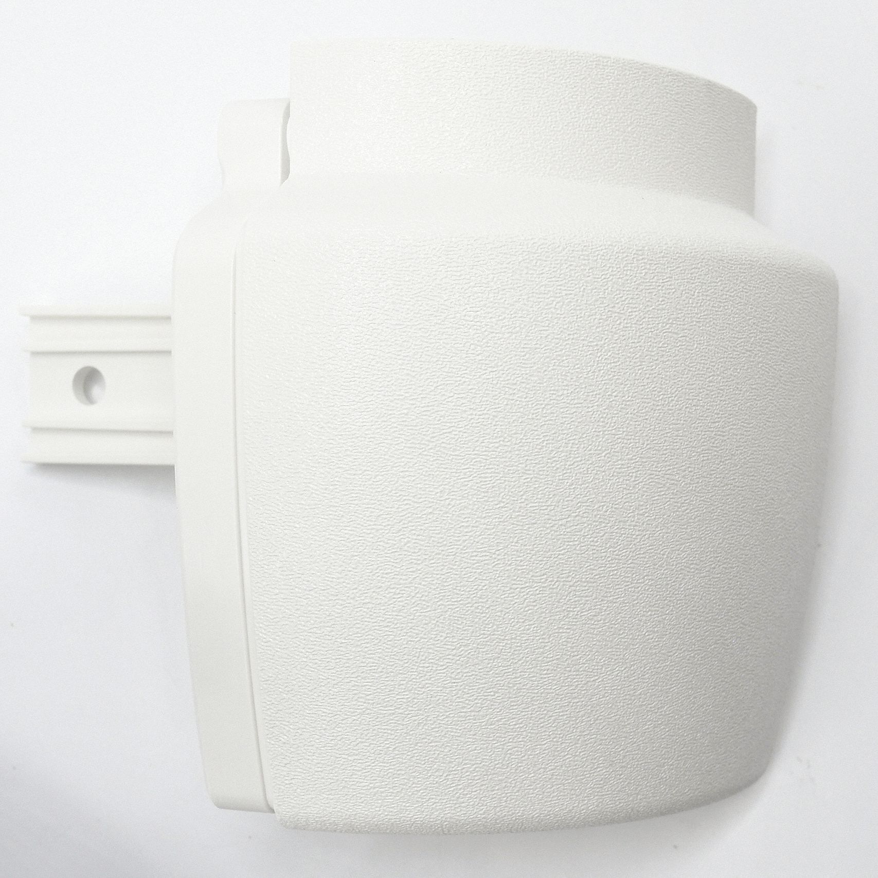 Handrail Return: PETG, White, Not Ligature Resistant, HRB-20, 3 in Overall Lg