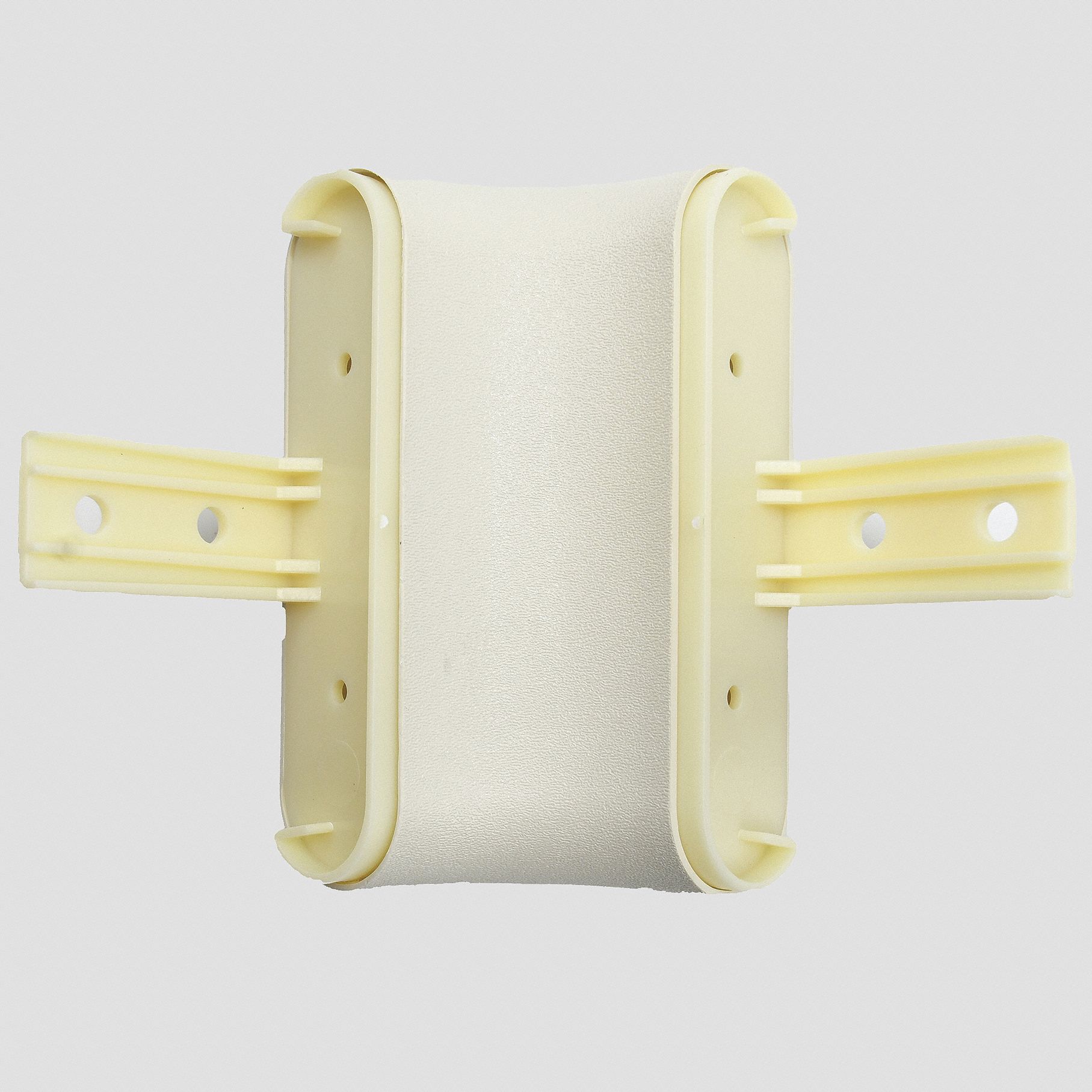 Handrail Corner: PETG, Eggshell, Not Ligature Resistant, Inside, HRB-4C, 3 in Overall Lg