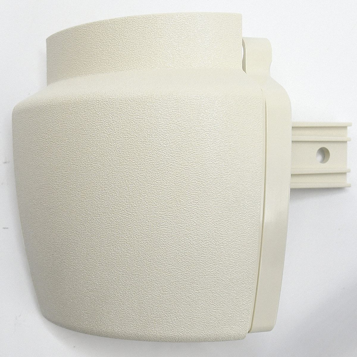 Handrail Return: PETG, Eggshell, Not Ligature Resistant, HRB-20, 3 in Overall Lg