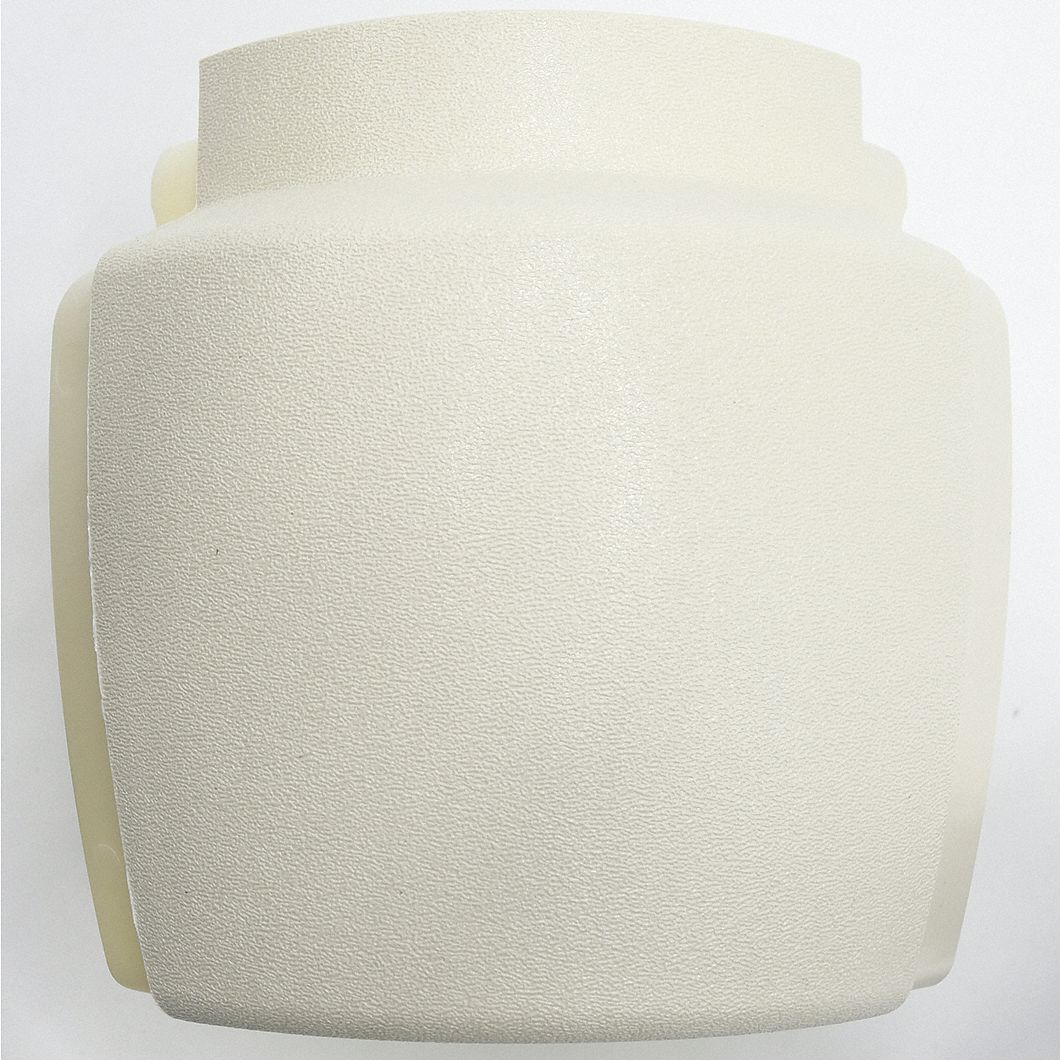 Handrail Corner: PETG, Eggshell, Not Ligature Resistant, Outside, HRB-20, 3 in Overall Lg