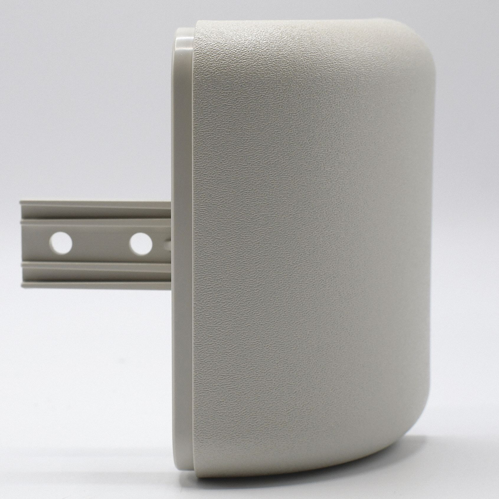 Handrail Return: PETG, Driftwood, Not Ligature Resistant, HRB-4C, 3 in Overall Lg