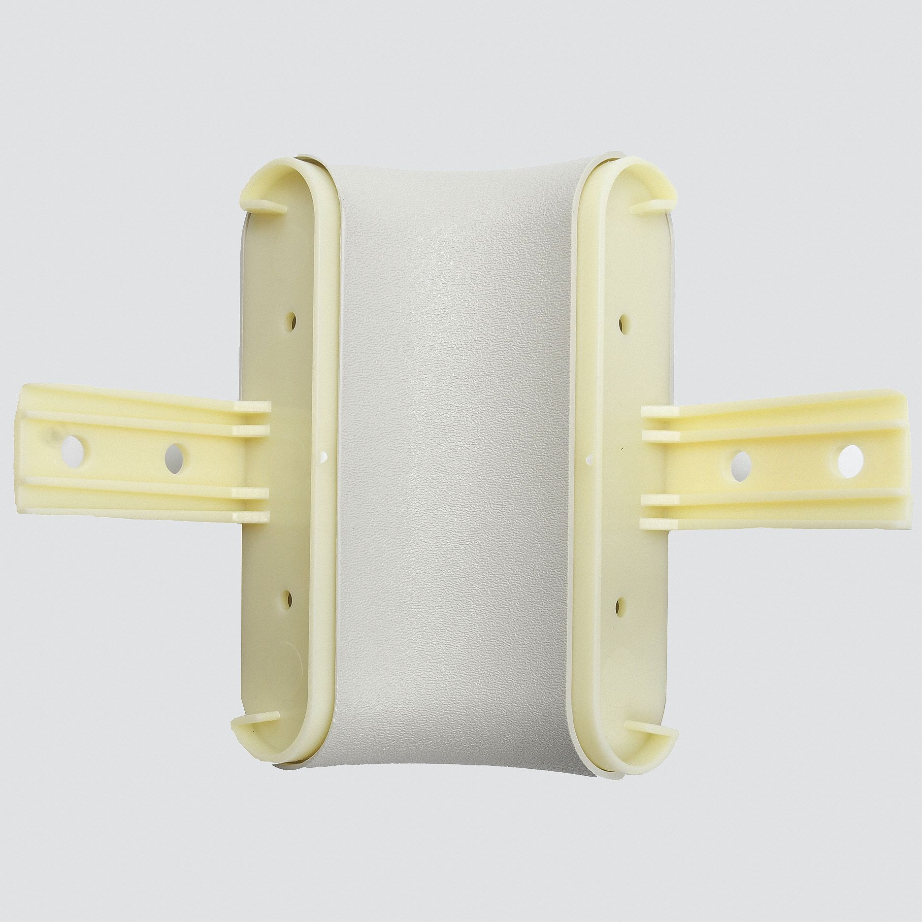 Handrail Corner: PETG, Driftwood, Not Ligature Resistant, Inside, HRB-4C, 3 in Overall Lg