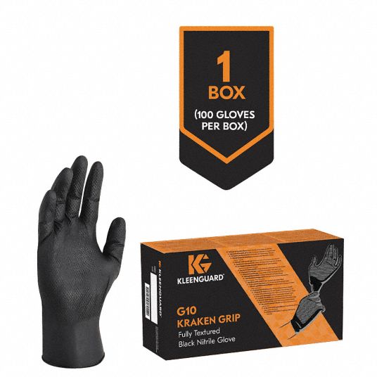 KIMBERLY-CLARK Nitrile, Disposable Glove, L, Powder-Free, 6.0 mil Palm ...