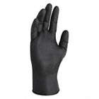 DISPOSABLE GLOVES, 9 1/2 IN L/6 MIL THICK, SIZE 10/XL, BLACK, NITRILE, 90/PK