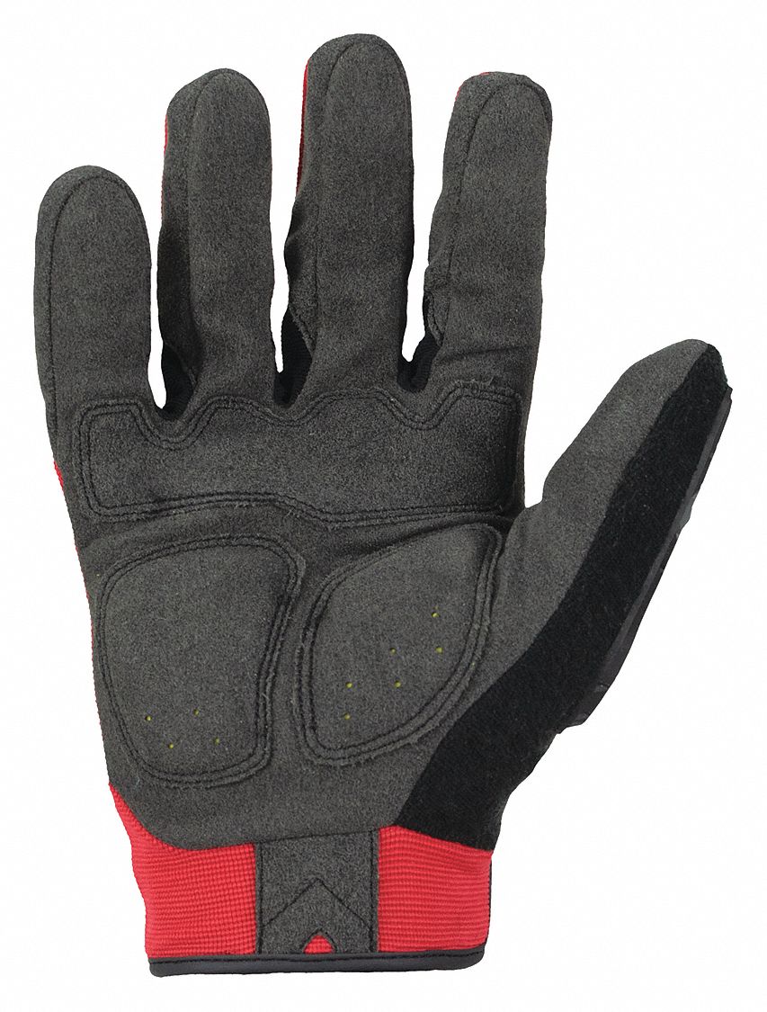 LEATHER GLOVES, L (9), MECHANICS GLOVE, SYNTHETIC LEATHER, ANSI CUT LEVEL A6, FULL