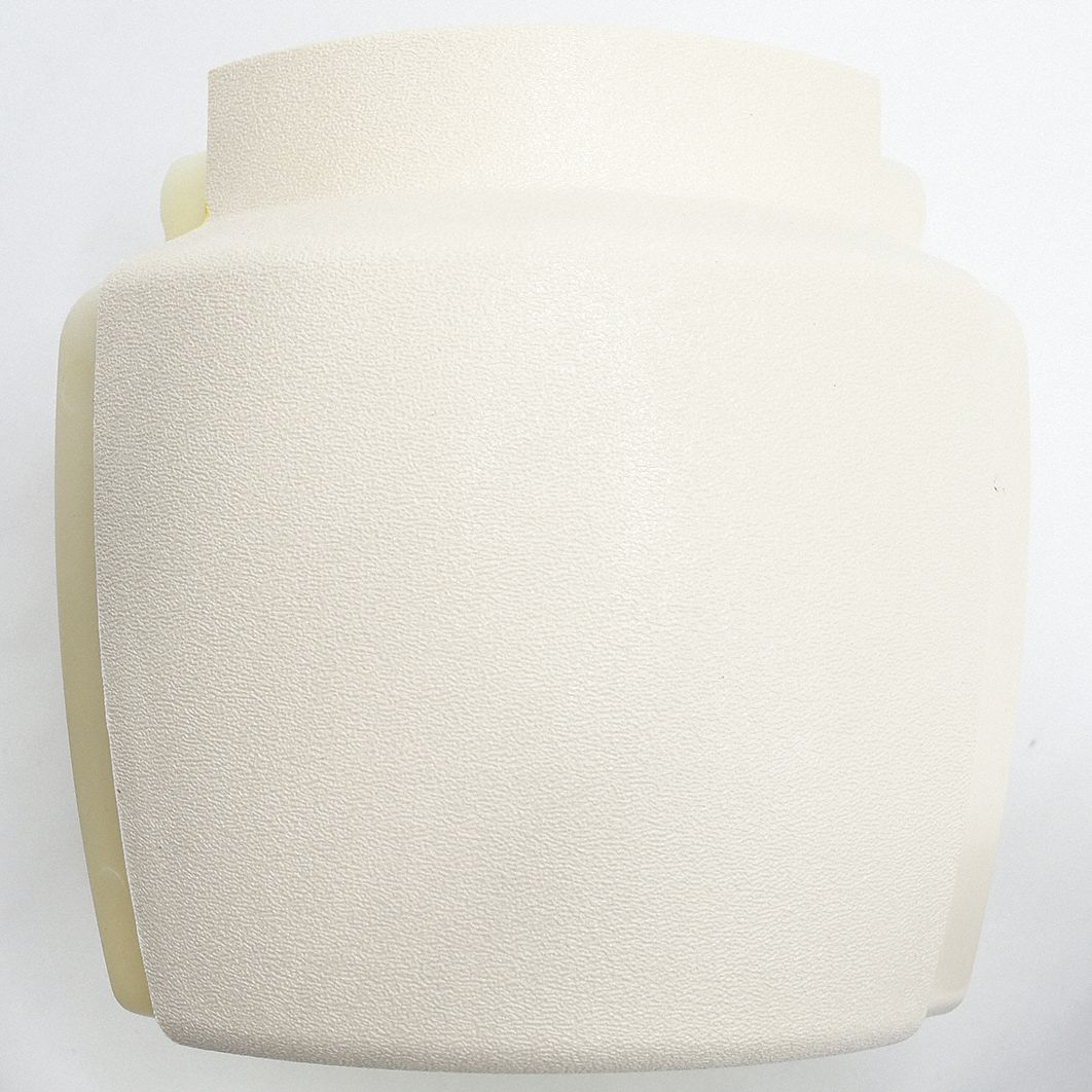 Handrail Corner: PETG, Parchment, Not Ligature Resistant, Outside, HRB-20, 3 in Overall Lg