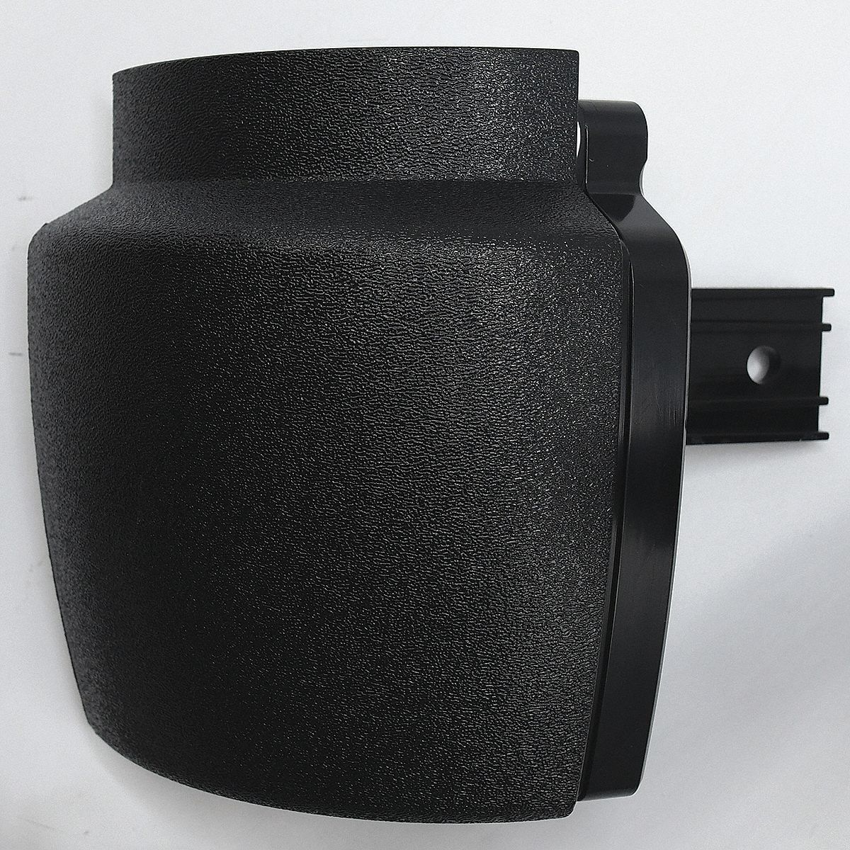 Handrail Return: PETG, Black, Not Ligature Resistant, HRB-20, 3 in Overall Lg