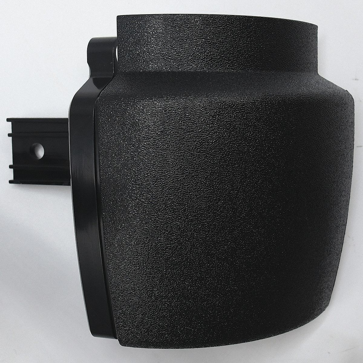 Handrail Return: PETG, Black, Not Ligature Resistant, HRB-20, 3 in Overall Lg