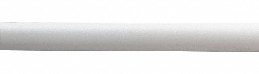 Crash Rail: BG-30, PETG, Mission White, 2 3/4 in Overall Ht, 20 ft Overall Lg