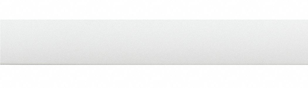 Crash Rail: SCR-50, PETG, White, 5 in Overall Ht, 20 ft Overall Lg