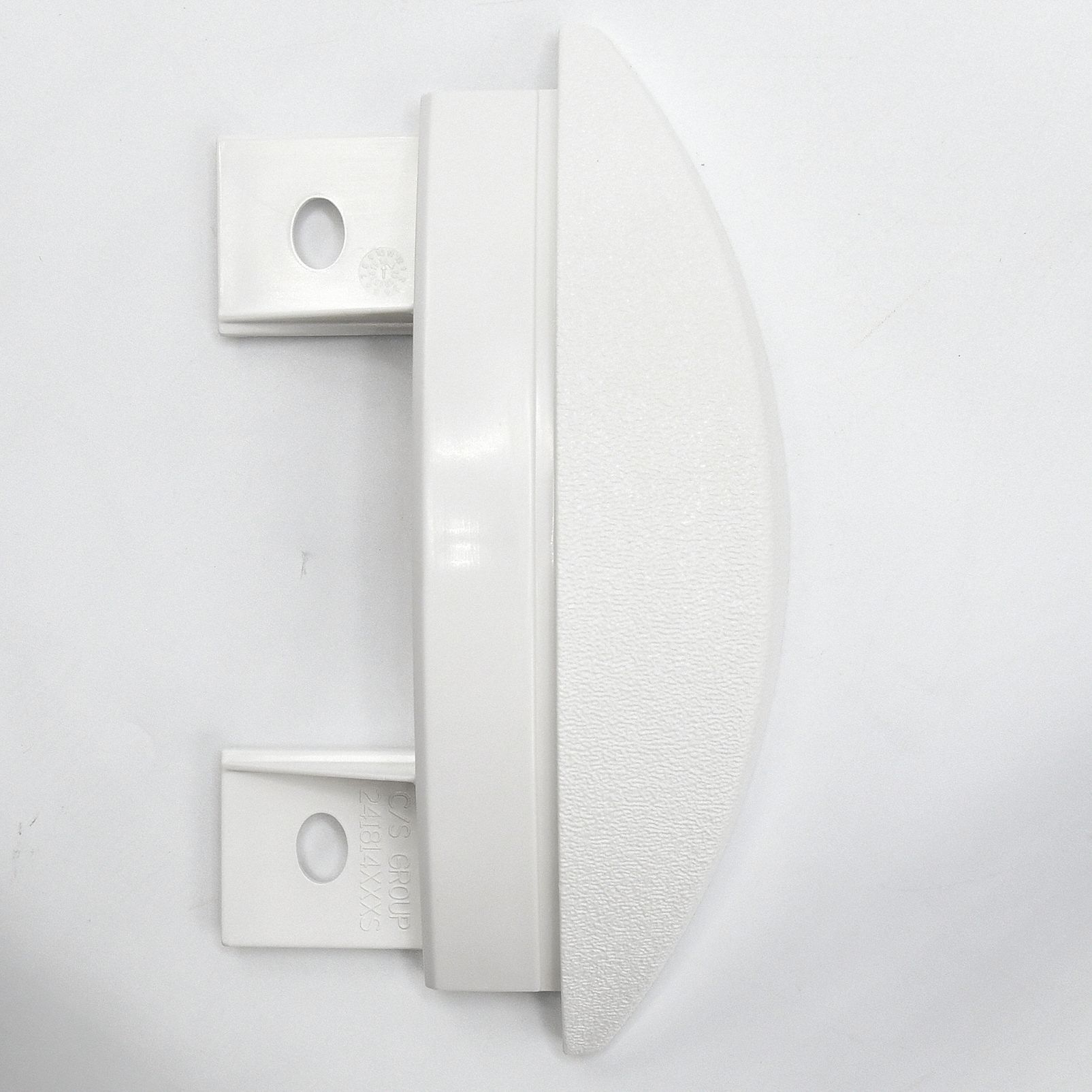 End Cap: SCR-50, PETG, White, 5 in Overall Ht, 1 1/16 in Overall Lg