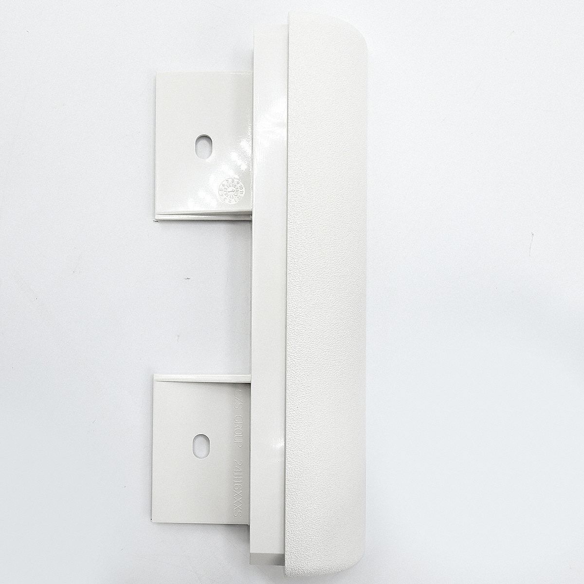 End Cap: SCR-64, PETG, White, 8 in Overall Ht, 1 1/4 in Overall Lg