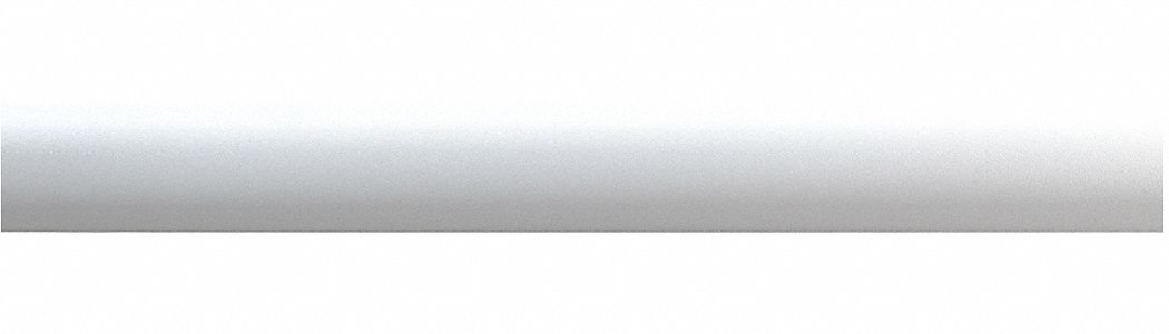 Crash Rail: BG-30, PETG, White, 2 3/4 in Overall Ht, 20 ft Overall Lg