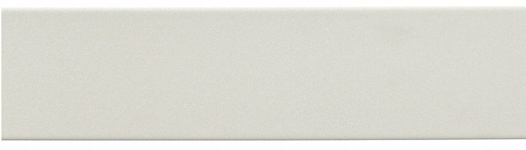 Crash Rail: SCR-40, PETG, Eggshell, 4 in Overall Ht, 20 ft Overall Lg