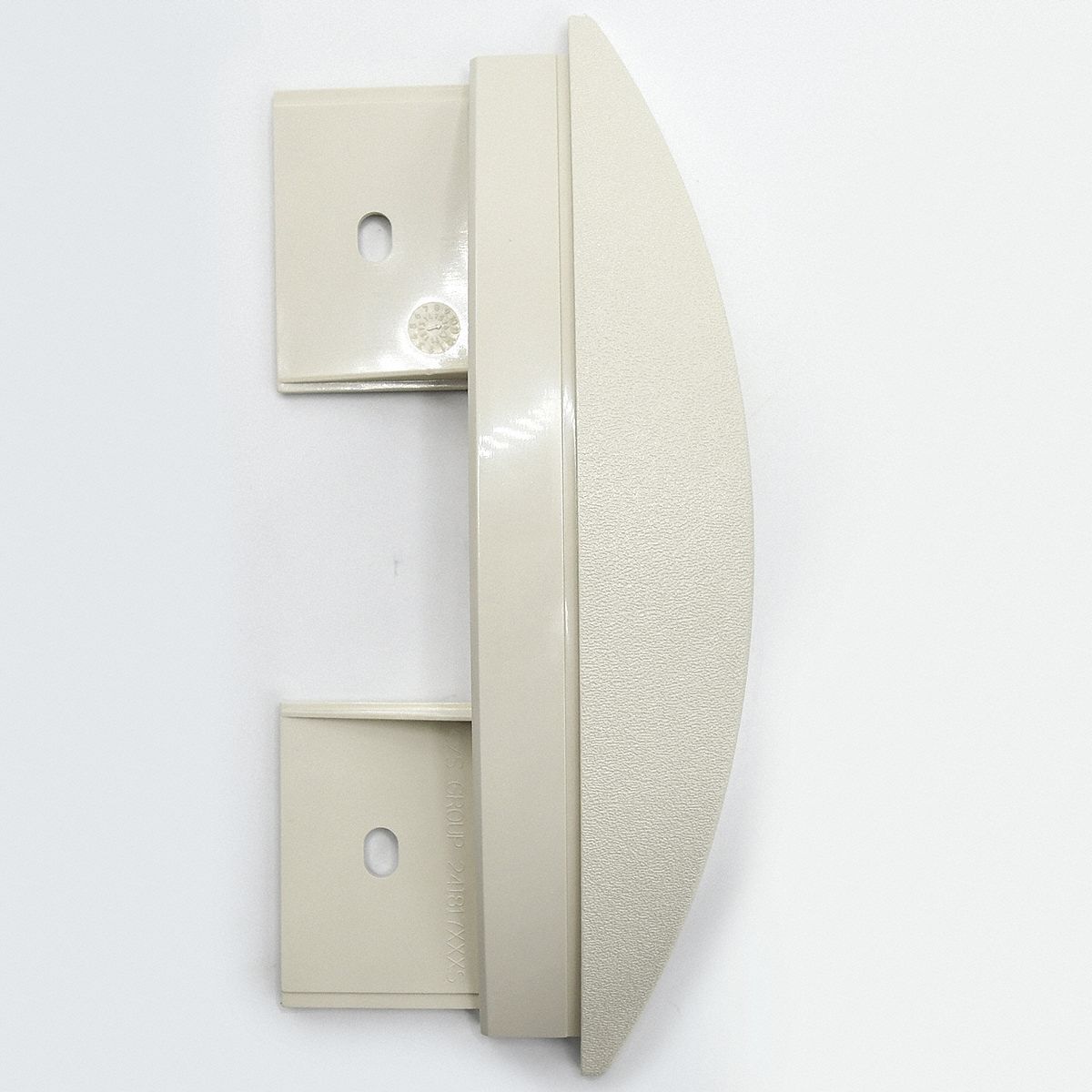 End Cap: SCR-80, PETG, Eggshell, 8 in Overall Ht, 1 3/8 in Overall Lg