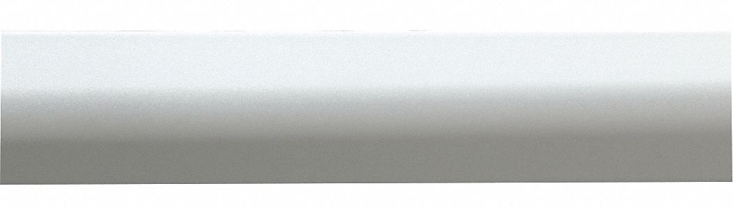 Crash Rail: BG-10, PETG, Eggshell, 4 in Overall Ht, 20 ft Overall Lg