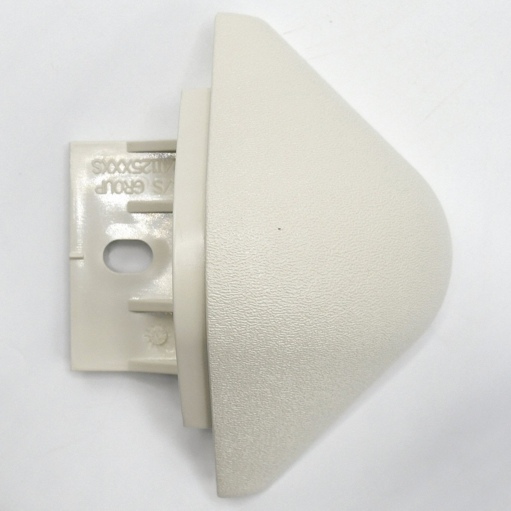 End Cap: BG-10, PETG, Eggshell, 4 in Overall Ht, 2 in Overall Lg