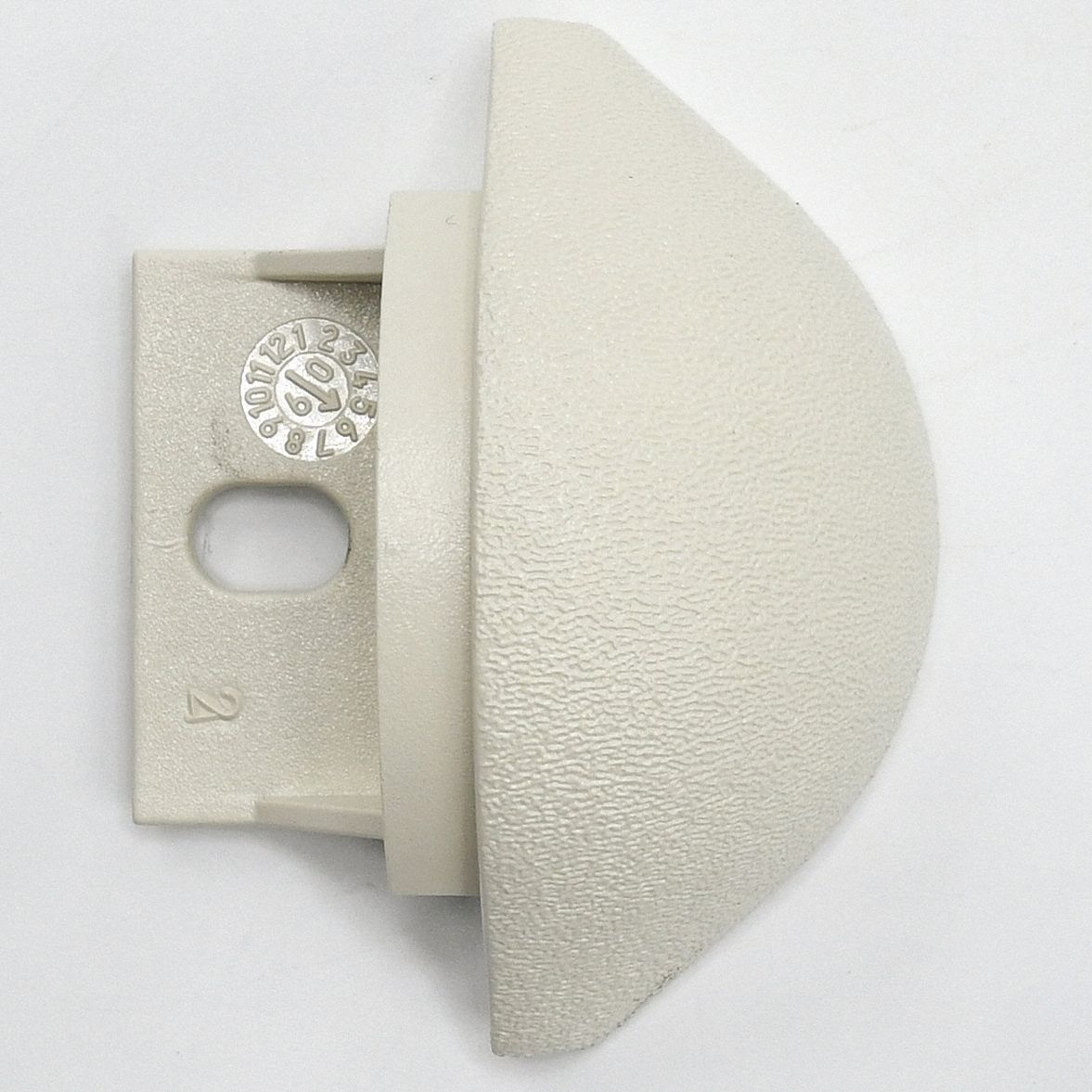 End Cap: BG-30, PETG, Eggshell, 2 3/4 in Overall Ht, 2 in Overall Lg