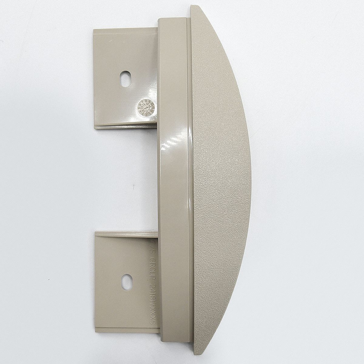 End Cap: SCR-80, PETG, Oyster Gray, 8 in Overall Ht, 1 3/8 in Overall Lg