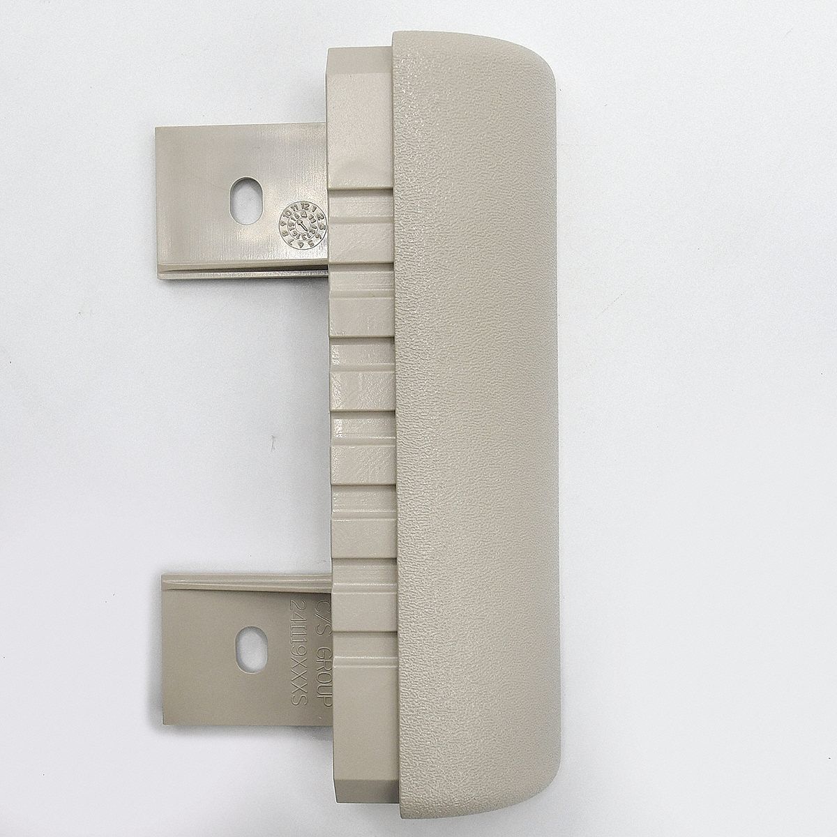 End Cap: SCR-48, PETG, Oyster Gray, 6 in Overall Ht, 1 1/4 in Overall Lg