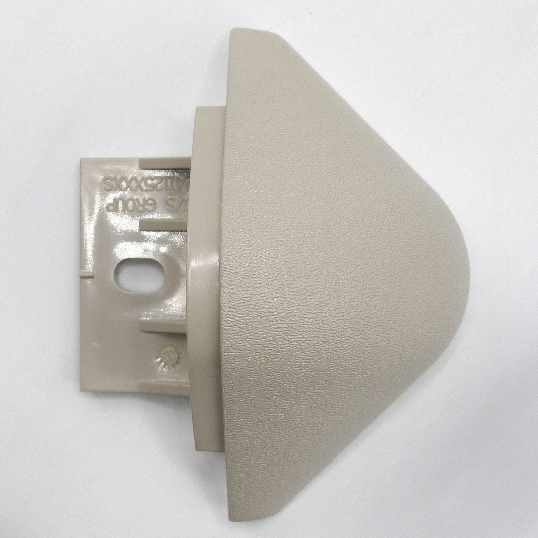 End Cap: BG-10, PETG, Oyster Gray, 4 in Overall Ht, 2 in Overall Lg