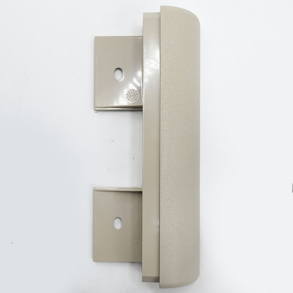 End Cap: SCR-64, PETG, Oyster Gray, 8 in Overall Ht, 1 1/4 in Overall Lg