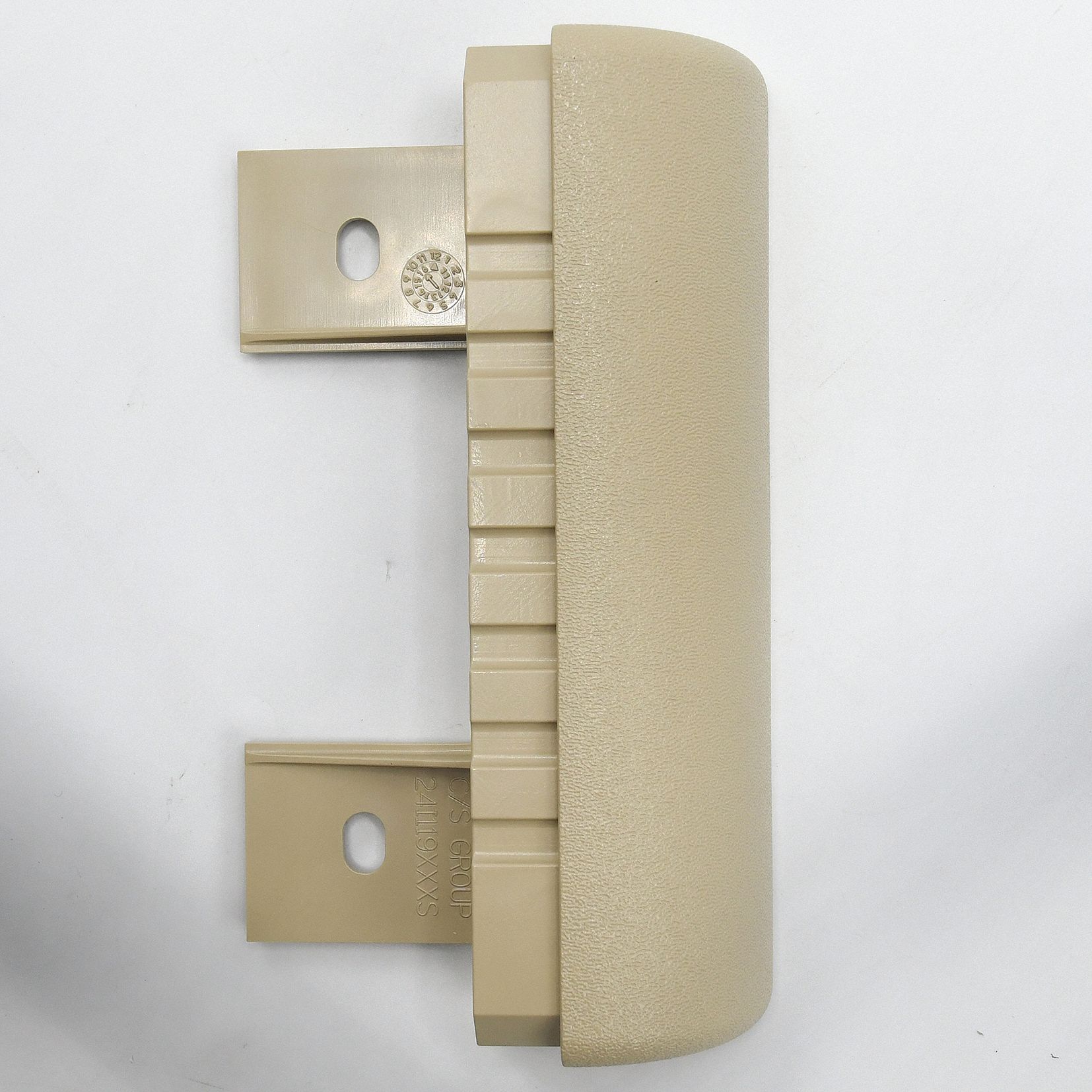 End Cap: SCR-48, PETG, Beige, 6 in Overall Ht, 1 1/4 in Overall Lg