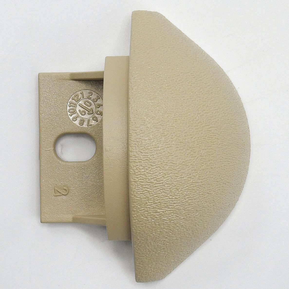 End Cap: BG-30, PETG, Beige, 2 3/4 in Overall Ht, 2 in Overall Lg