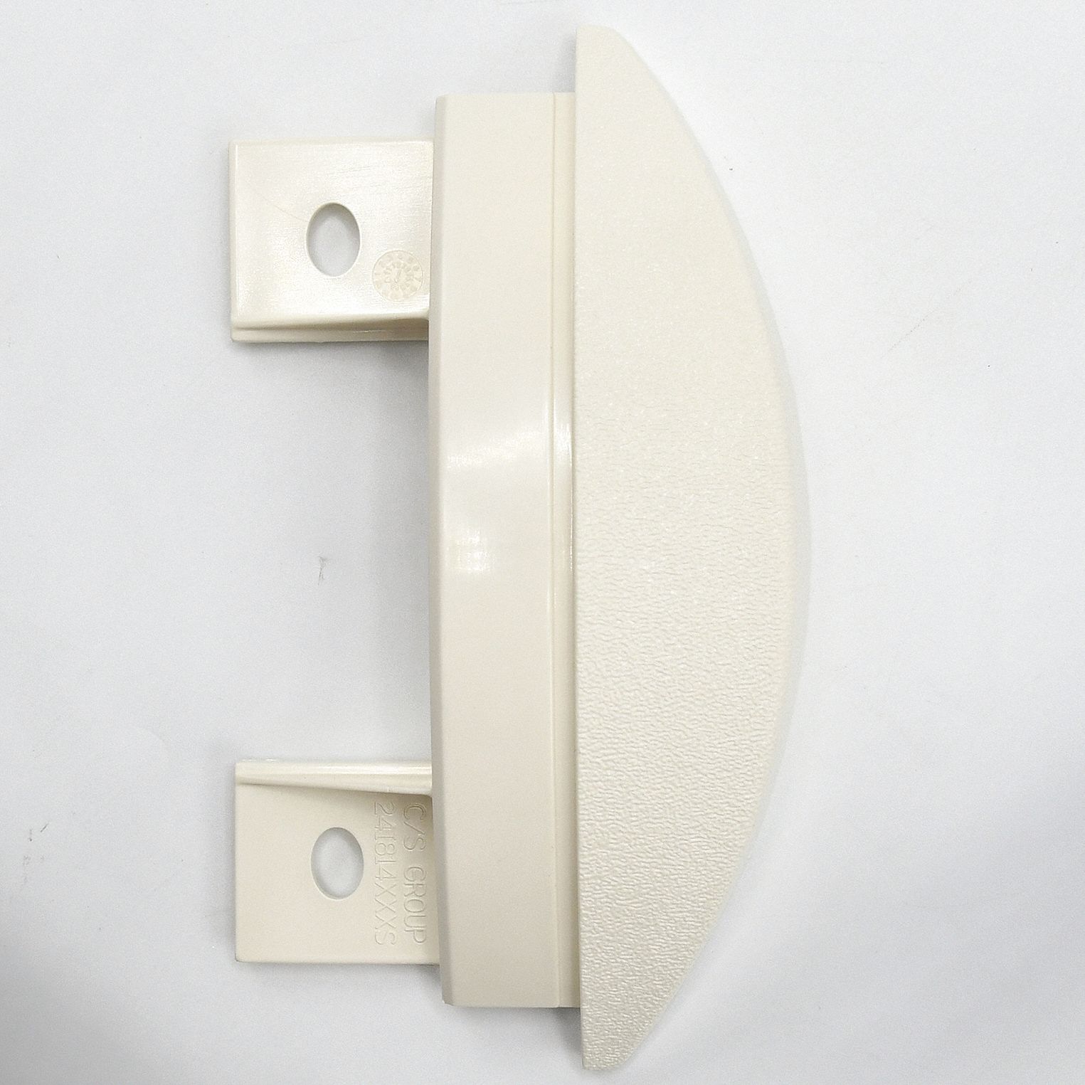 End Cap: SCR-50, PETG, Parchment, 5 in Overall Ht, 1 1/16 in Overall Lg