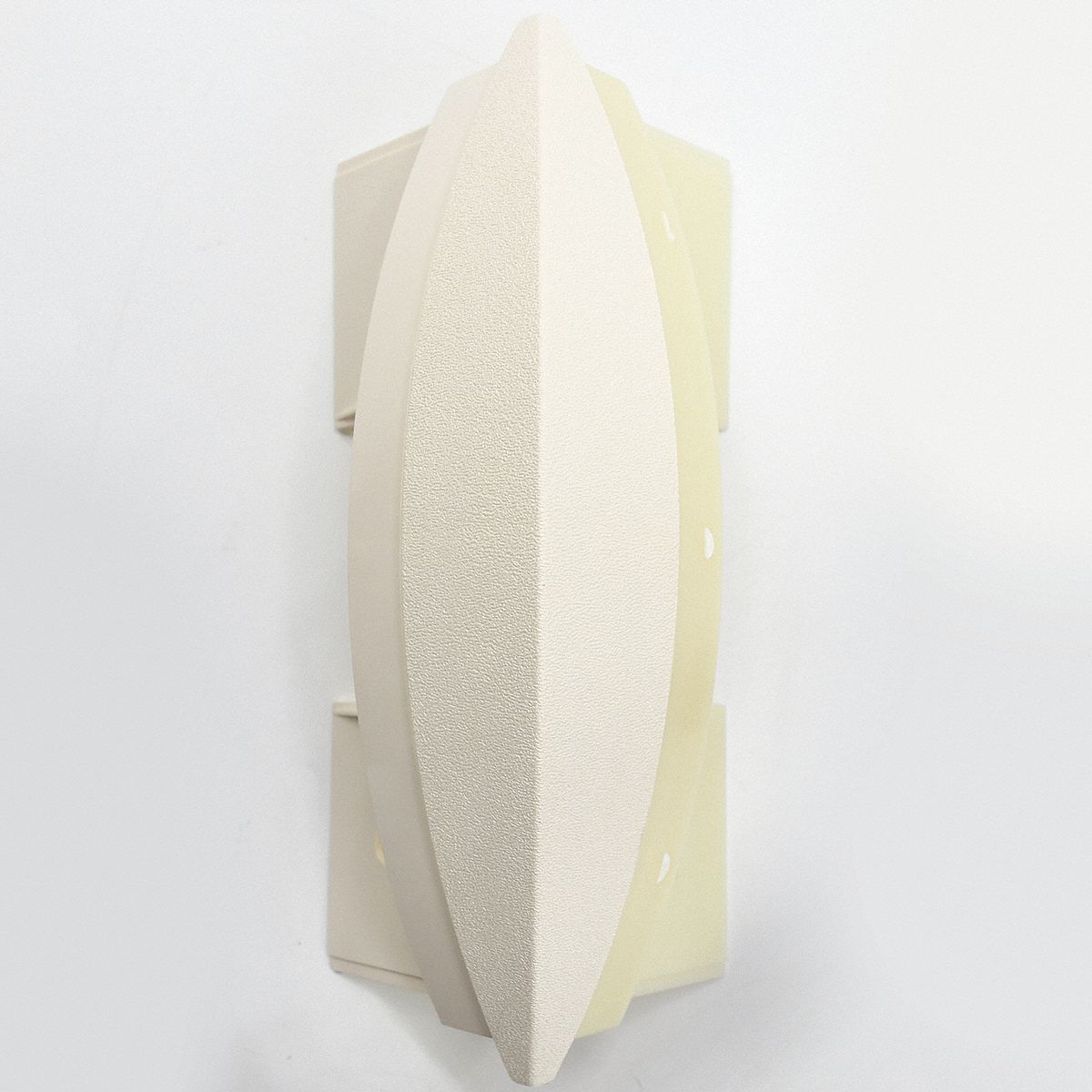 Corner: SCR-80, PETG, Parchment, 8 in Overall Ht, 1 3/8 in Overall Lg