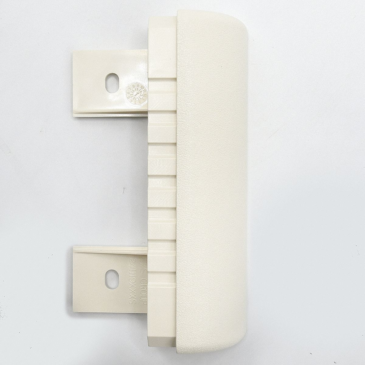 End Cap: SCR-48, PETG, Parchment, 6 in Overall Ht, 1 1/4 in Overall Lg