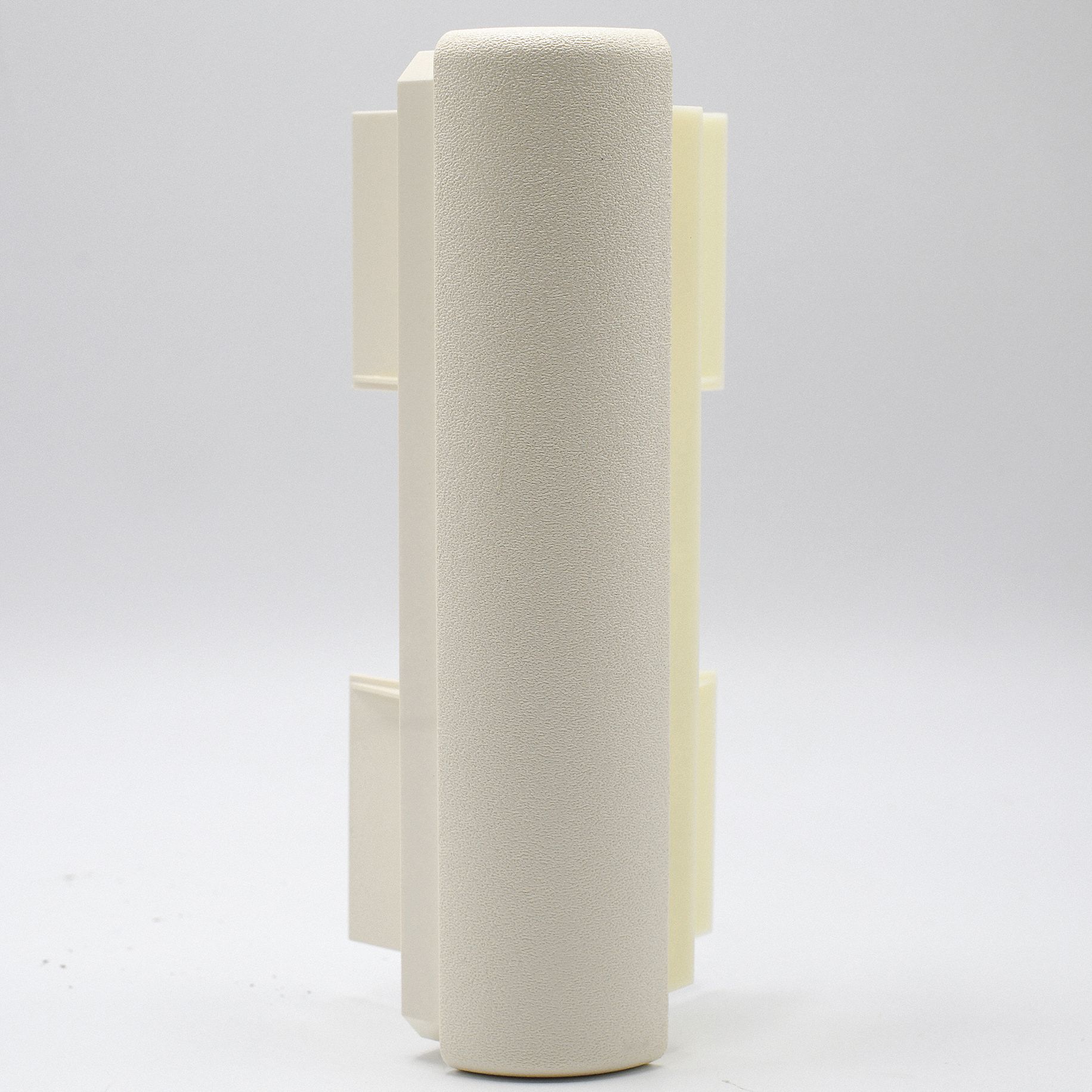 Corner: SCR-64, PETG, Parchment, 8 in Overall Ht, 1 1/4 in Overall Lg