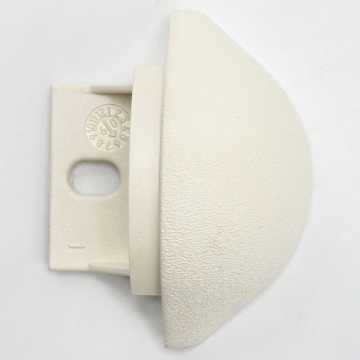 End Cap: BG-30, PETG, Parchment, 2 3/4 in Overall Ht, 2 in Overall Lg