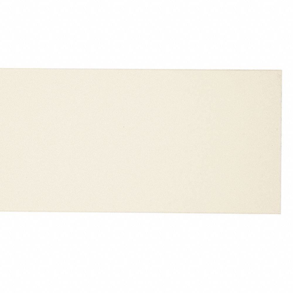 Rubstrip: PETG, 12 in x 10 ft Rail Size, Parchment, 0.04 in Thick, Textured