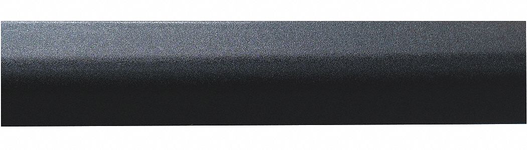 Crash Rail: BG-10, PETG, Black, 4 in Overall Ht, 20 ft Overall Lg