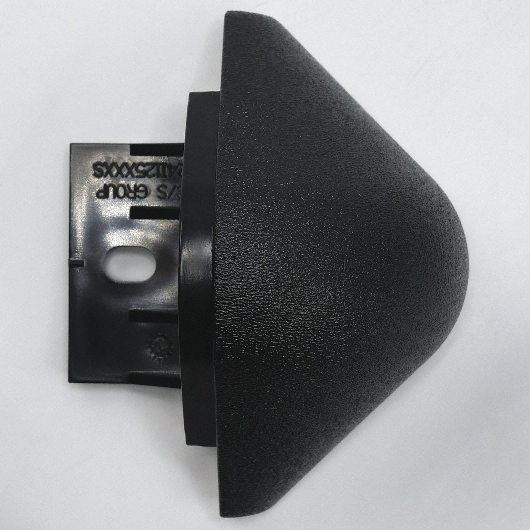 End Cap: BG-10, PETG, Black, 4 in Overall Ht, 2 in Overall Lg