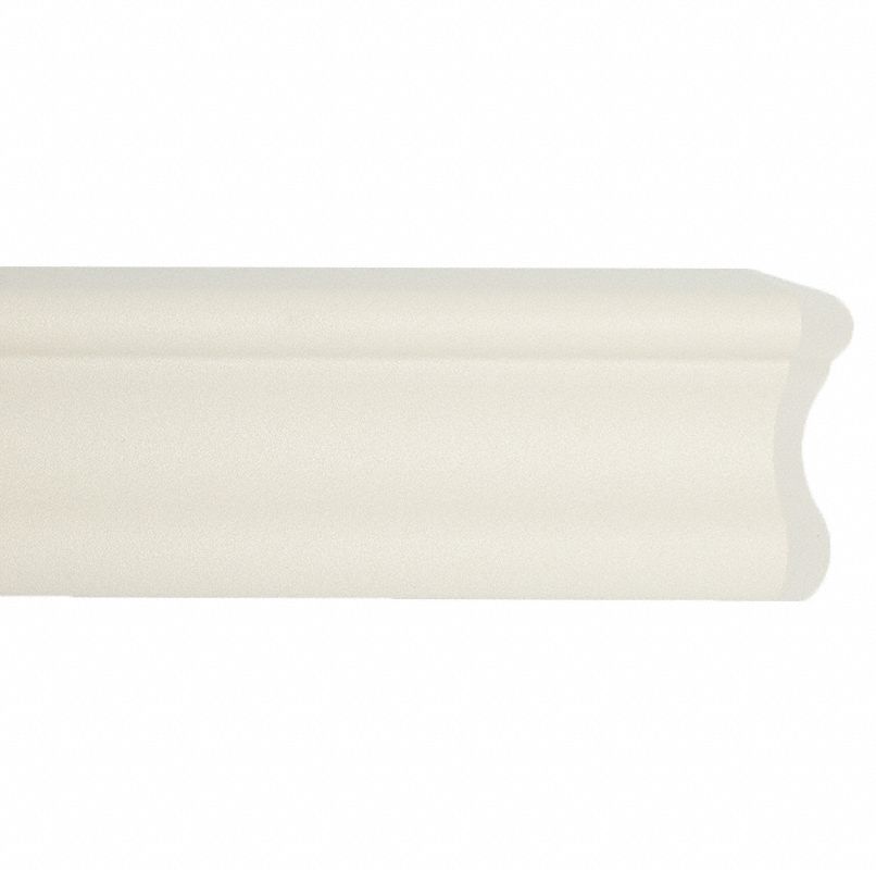 Accent Rail: FR-251, PETG, Mission White, 2 1/2 in Overall Ht, 9 1/2 ft Overall Lg