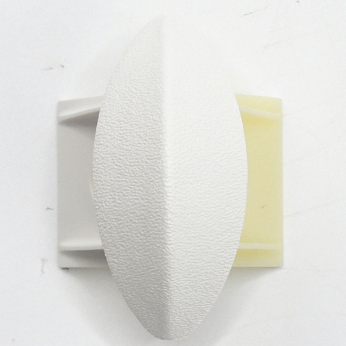 Corner: FR-225, PETG, White, 2 1/4 in Overall Ht, 3/4 in Overall Lg