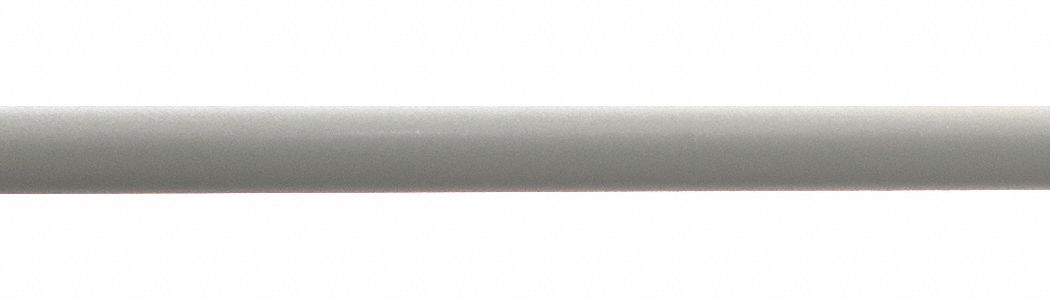 Crash Rail: FR-270, PETG, Oyster Gray, 2 in Overall Ht, 20 ft Overall Lg