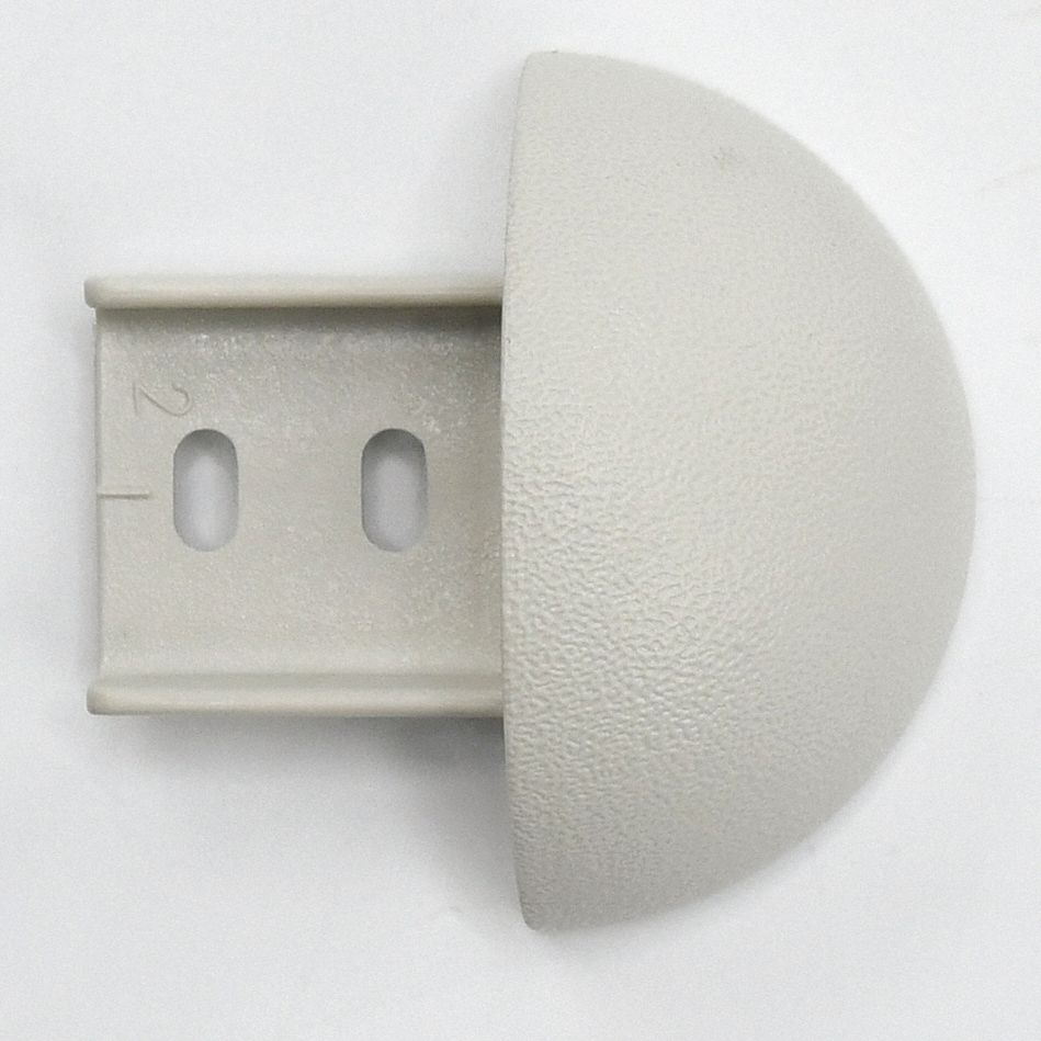 End Cap: FR-270, PETG, Driftwood, 2 in Overall Ht, 1 1/32 in Overall Lg