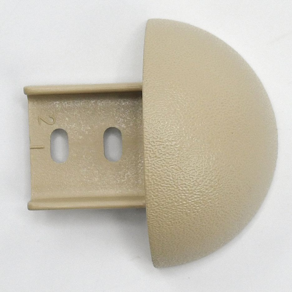 End Cap: FR-270, PETG, Beige, 2 in Overall Ht, 1 1/32 in Overall Lg