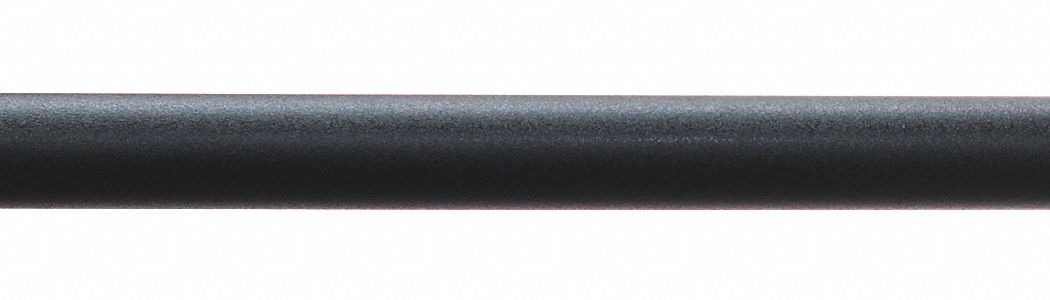 Crash Rail: FR-270, PETG, Black, 2 in Overall Ht, 20 ft Overall Lg