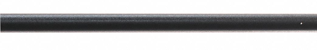 Accent Rail: FR-125, PETG, Black, 1 1/8 in Overall Ht, 12 ft Overall Lg