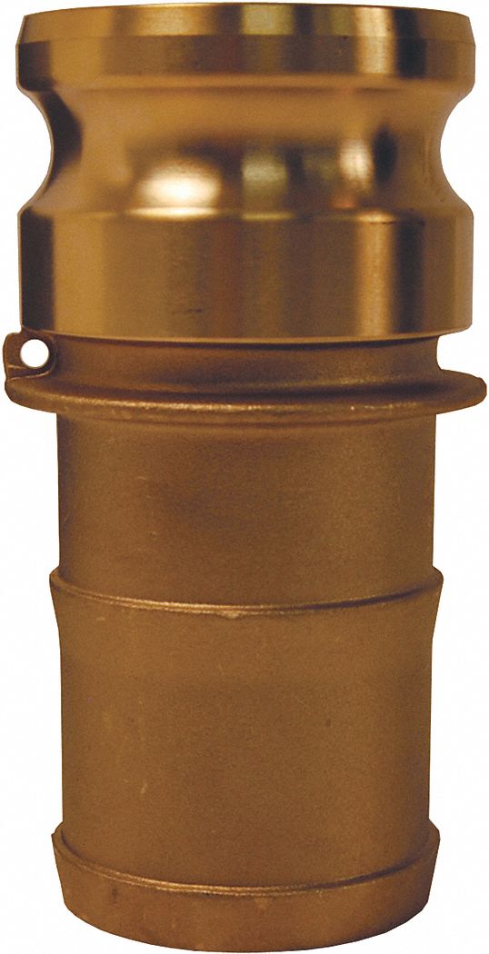 Cam and Groove Adapter: 1 1/4 in Coupling Size, 1 1/4 in Hose Fitting Size, 4 5/16 in Overall Lg