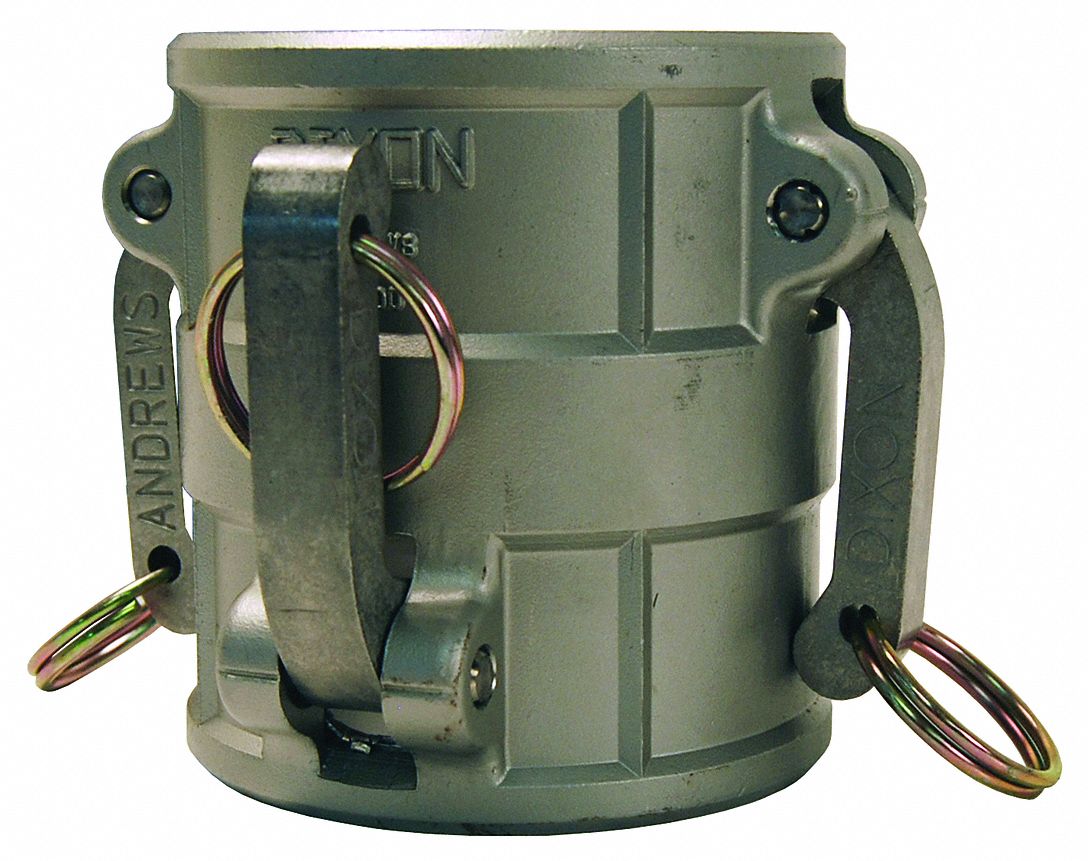 Cam and Groove Coupling: 2 in Coupling Size, 2 in -11-1/2 Thread Size, 4 1/4 in Overall Lg, Nitrile