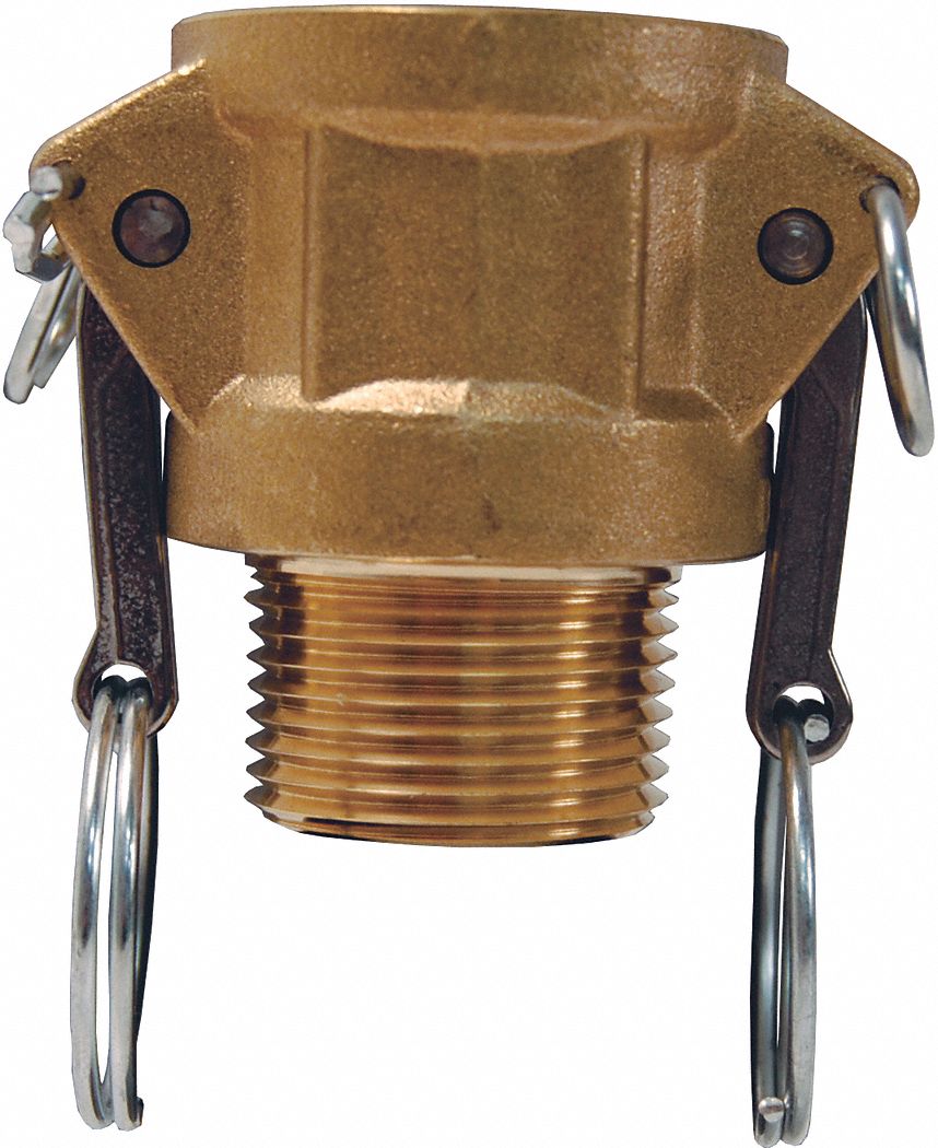 Cam and Groove Coupling: 1/2 in Coupling Size, 1/2 in Hose Fitting Size, 1/2 in -14 Thread Size, NPT