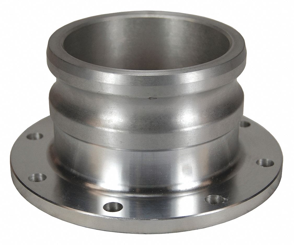 DIXON Cam and Groove Adapter, Body Material Aluminum, Type AL, Coupling Size 6 in, Flange